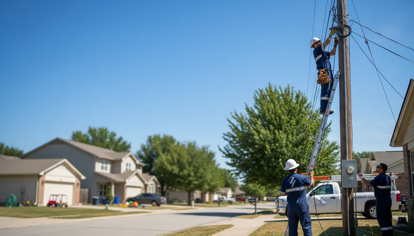 Residential electrician providing installation services in Allison, TX